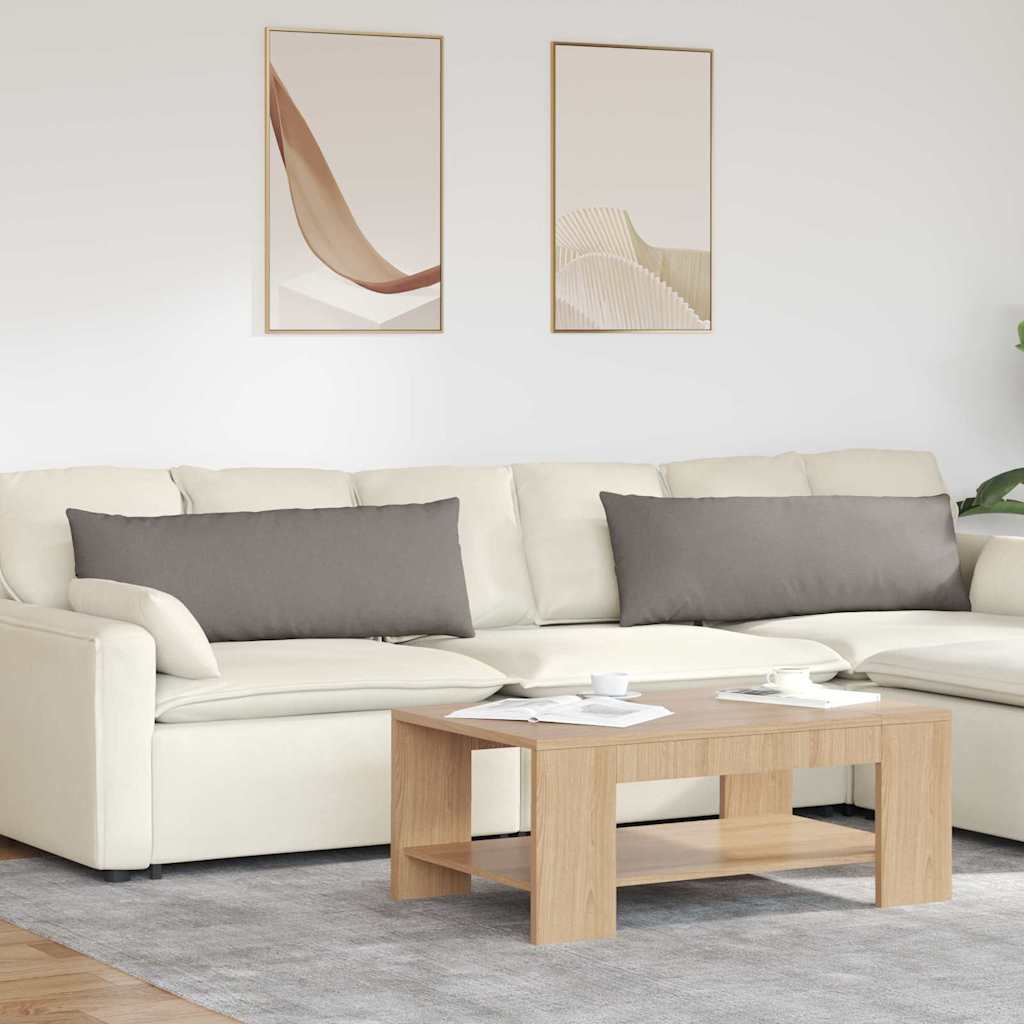 Sofakissen 2 pcs Hellgrau 50 x 30 cm Stoff