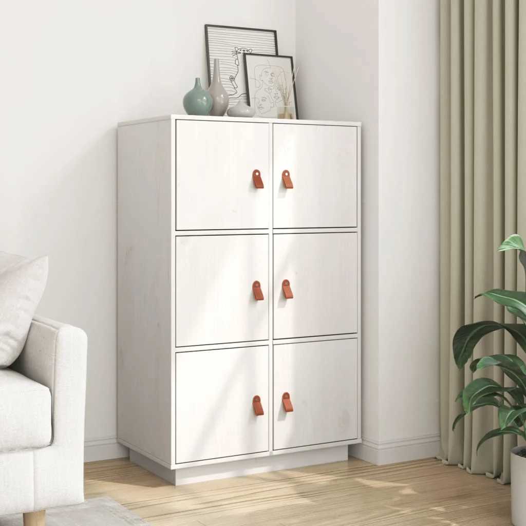 Highboard 67x40x108,5 cm Massivholz Kiefer
