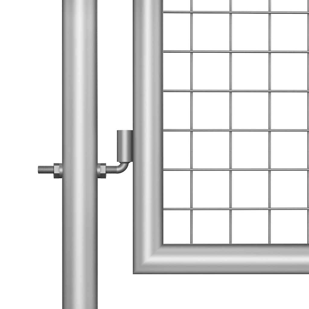 Gartentor verzinkter Stahl 100 x 75 cm Silber