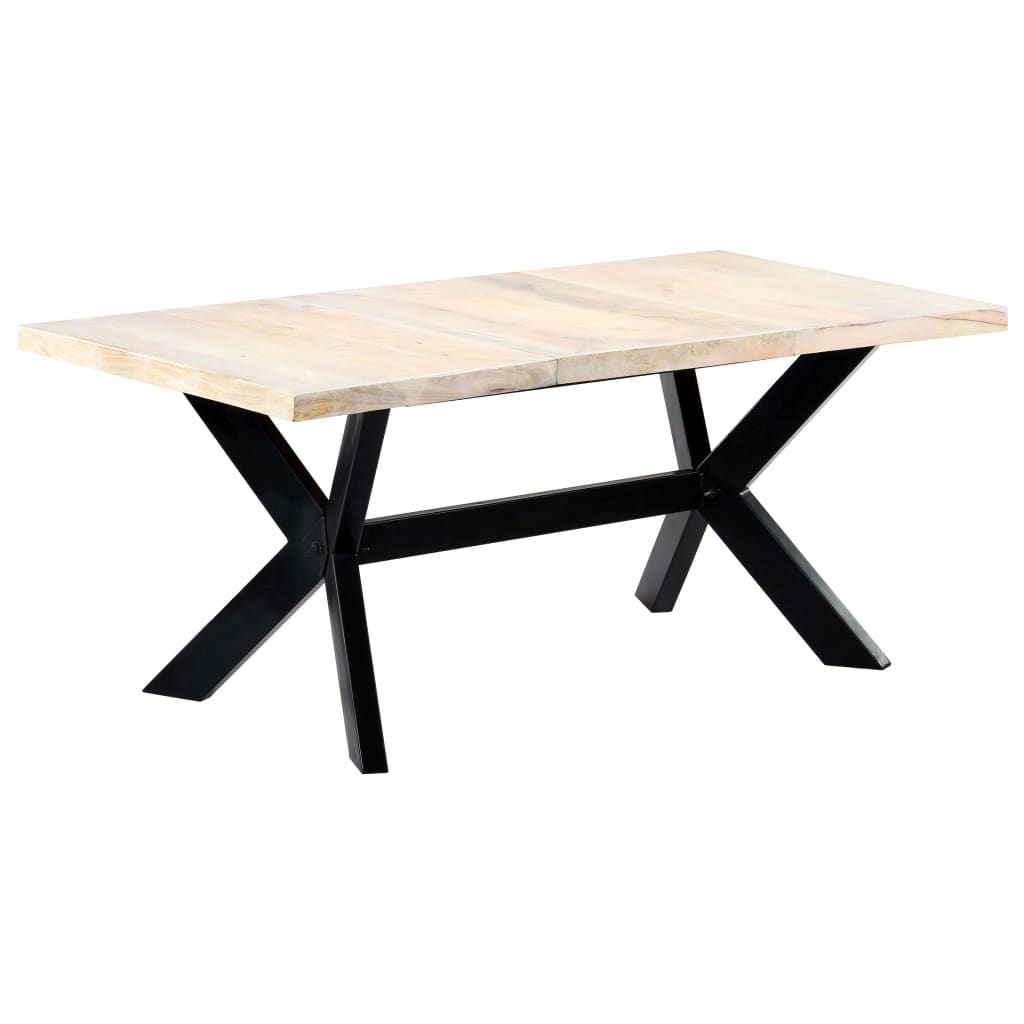 Esstisch Massivholz Mango und Stahlgestell 180 cm