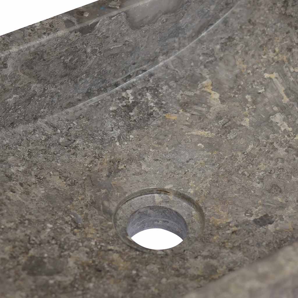Waschbecken 45x30x12 cm Marmor Hochglanz-Schwarz