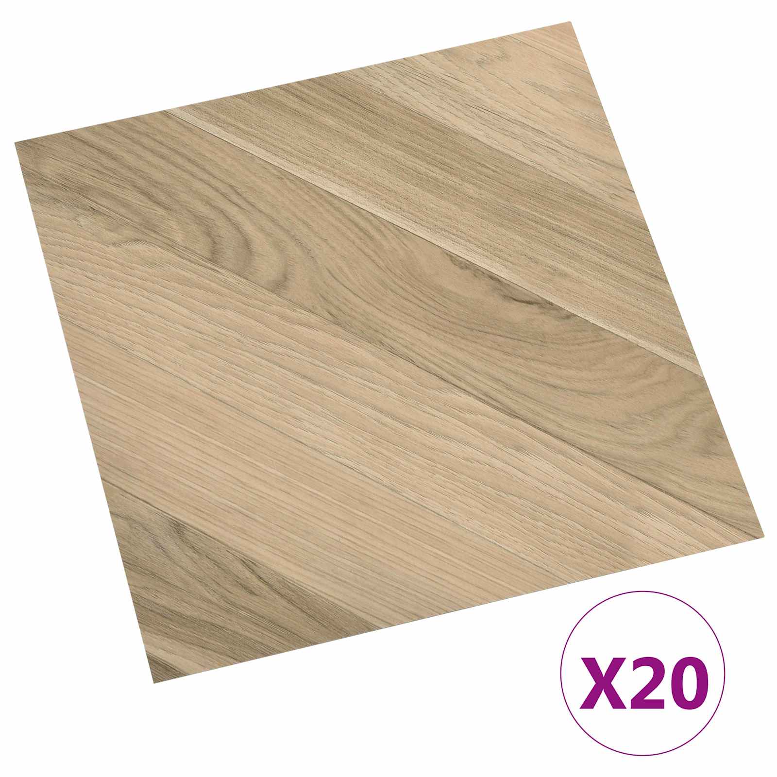 Selbstklebende Bodenplanken 30,5 x 30,5 cm 20 pcs PVC Betongrau