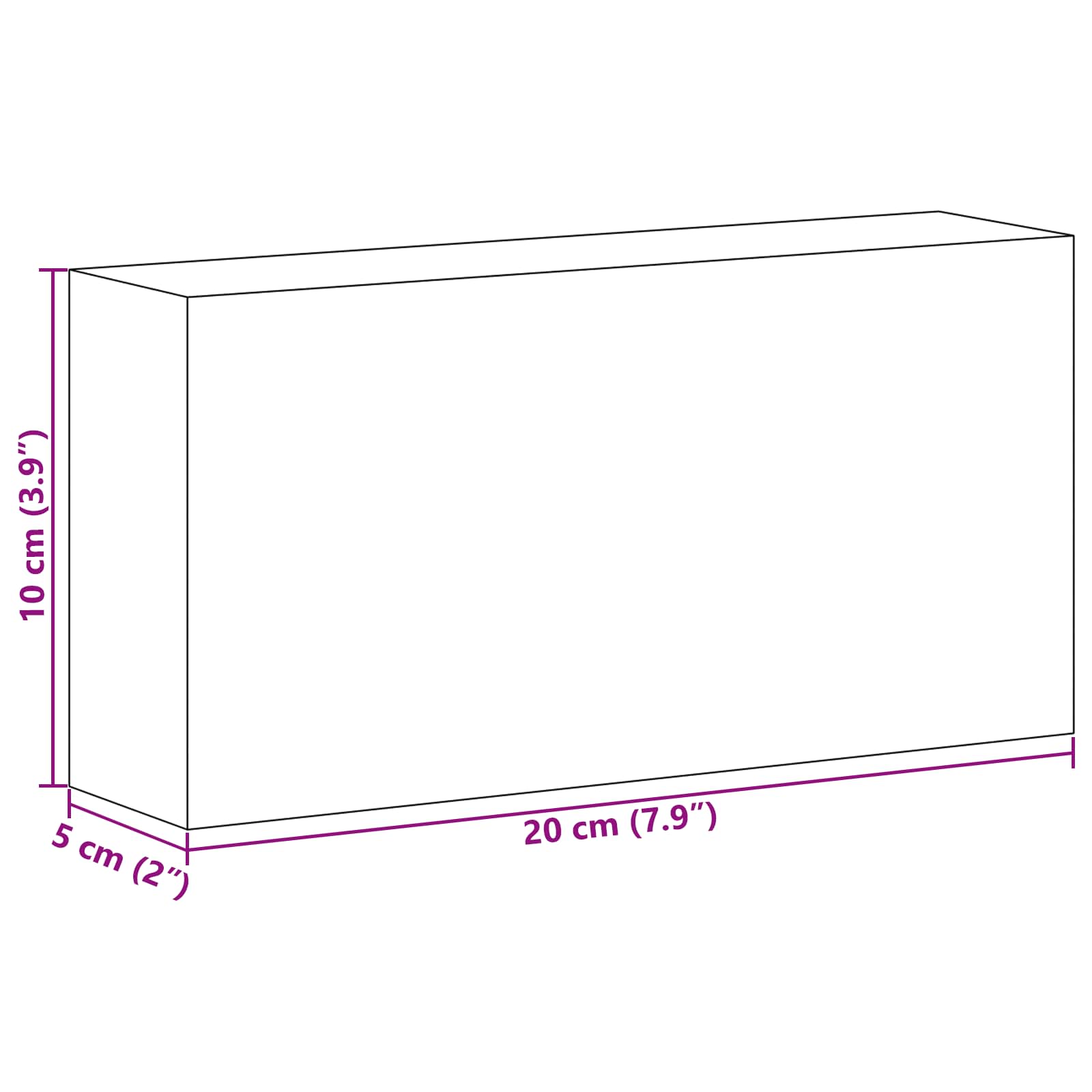 Salzsteine 10 pcs Rosa 20 x 10 x 5 cm Steinsalz