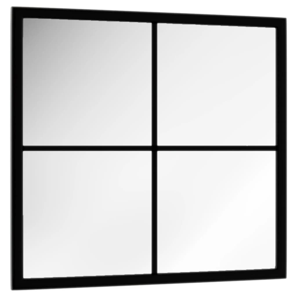 Wandspiegel Schwarz 60x40 cm Metall