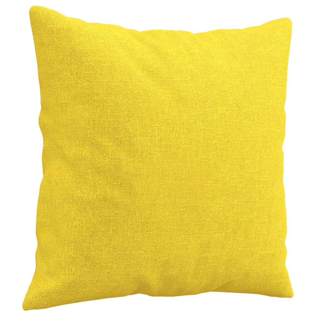 2-Sitzer-Sofa mit Zierkissen Braun 120 cm Stoff