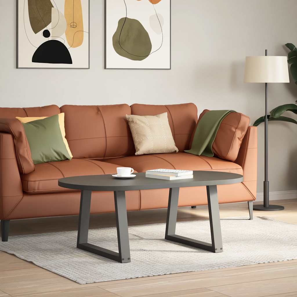 Couchtischbeine V-Form 2 Stück Schwarz 30x(30-31,3) cm Stahl