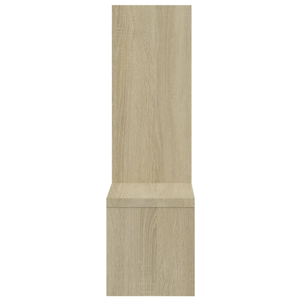 Wandregale 2 Stk. Weiß 50x15x50 cm Holzwerkstoff
