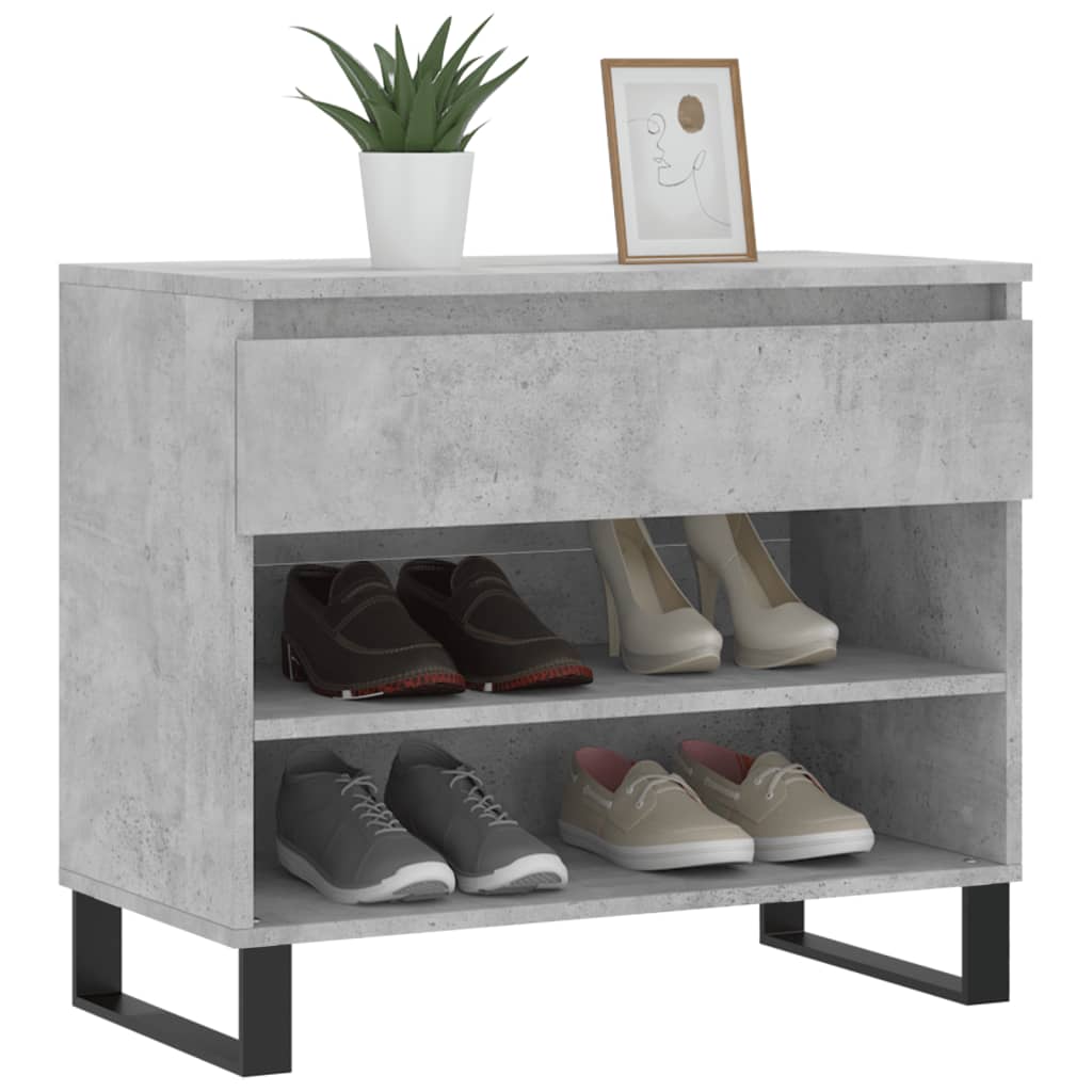 Schuhregal Hochglanz-Weiß 70x36x60 cm Holzwerkstoff