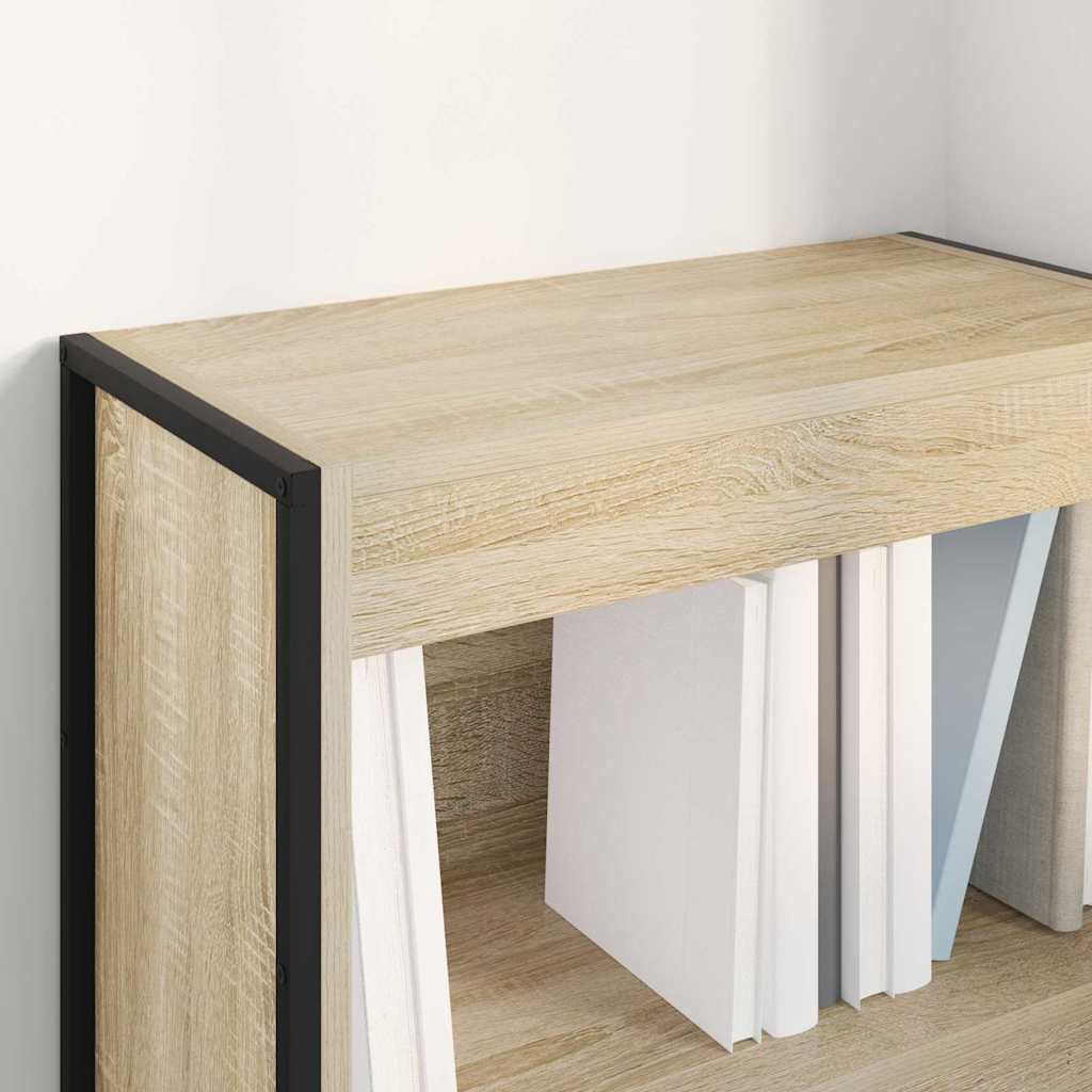 Bücherregal 2 pcs Schwarz Eichen-Optik 60 x 30 x 189,5 cm