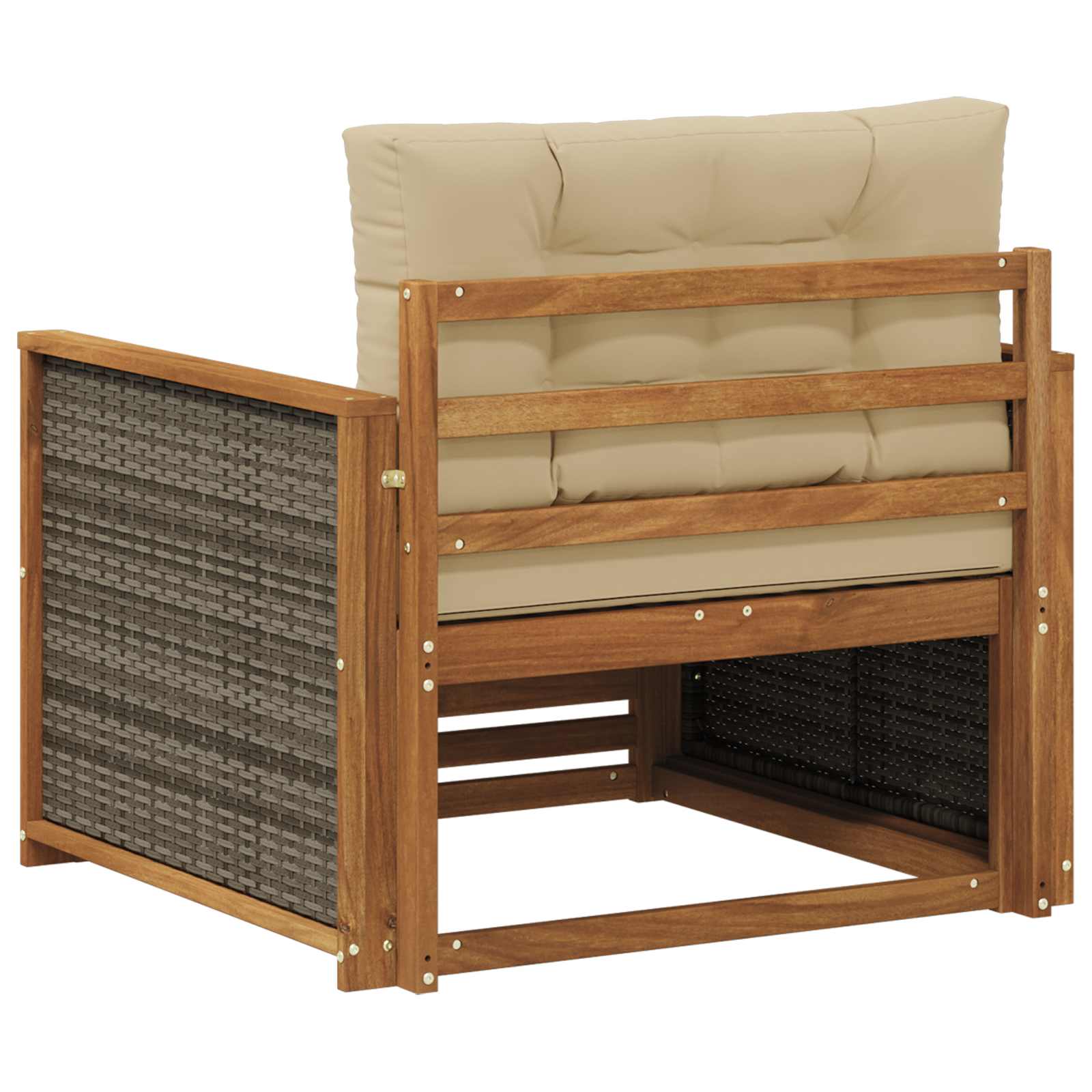 2 Stück Outdoor-Sofa Natur