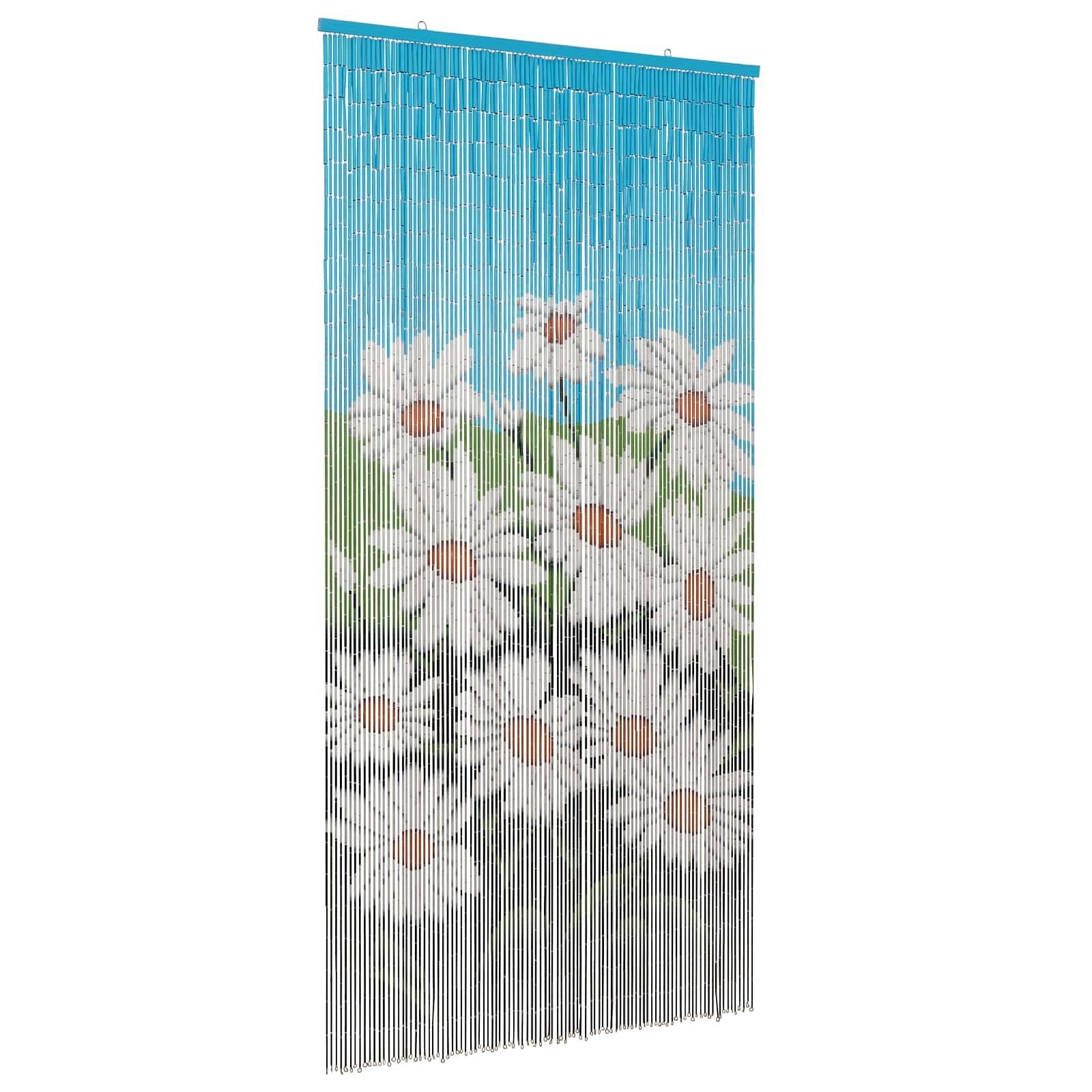 Insekten-Türvorhang Bambus Druck 90x220 cm Bambus