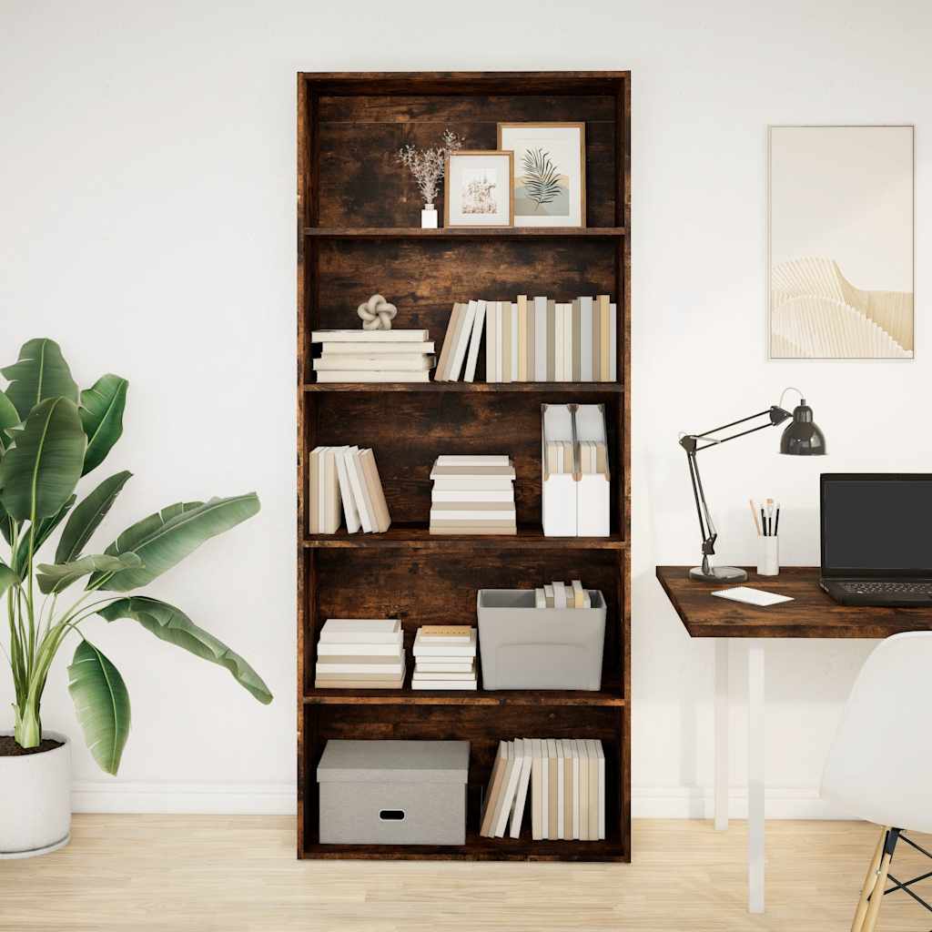 Bücherregal Weiß 80x30x189 cm Holzwerkstoff