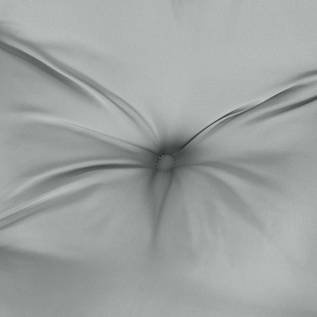 Hochlehner-Auflagen 2 Stk. Melange Anthrazit 120x50x7cm Stoff
