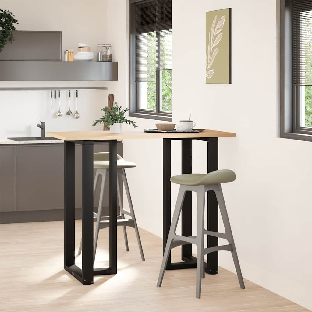 Couchtischbeine T-Form 2 Stk. Schwarz 30x25x(30-31) cm Stahl