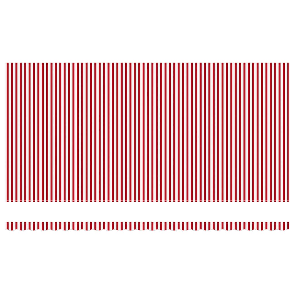 Markise Manuell Einziehbar mit LED 300x250 cm Blau und Weiß