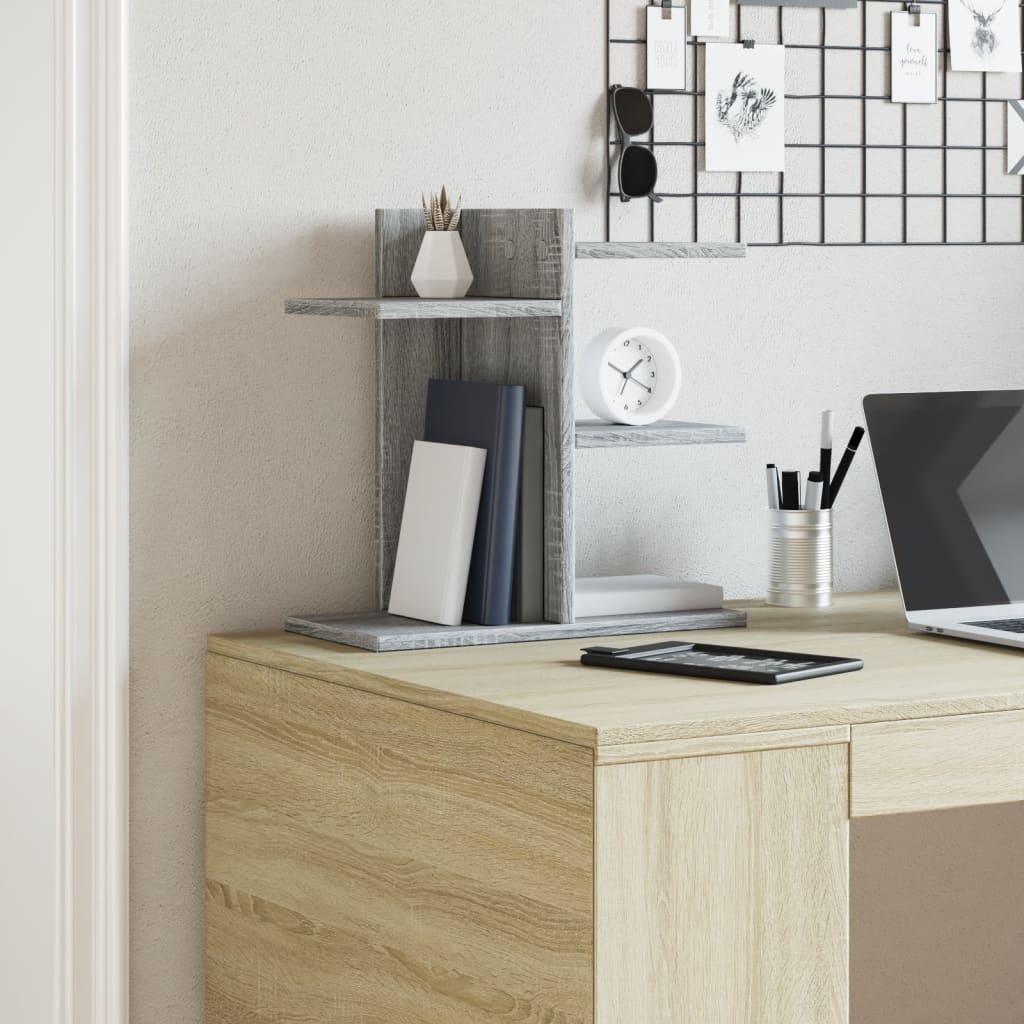 Schreibtisch-Organizer Weiß 42x21,5x42 cm Holzwerkstoff