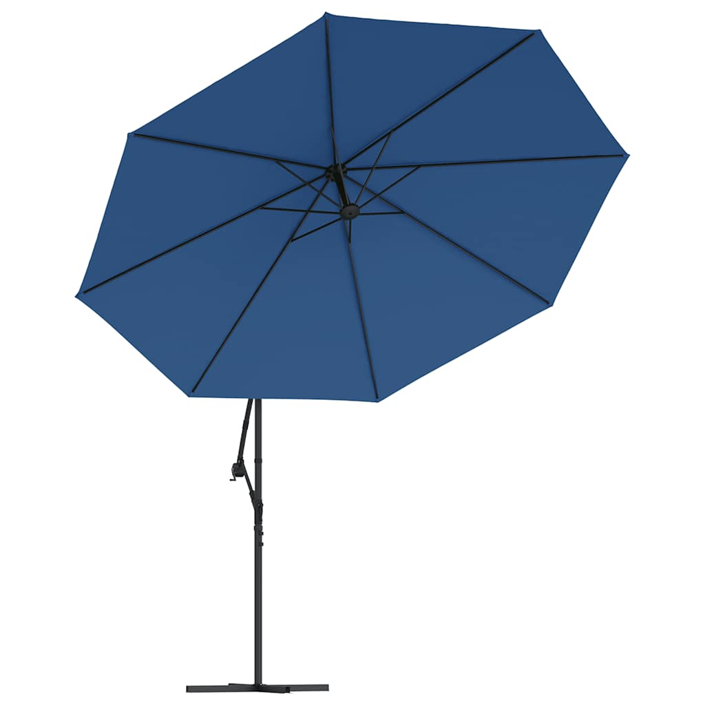 Ampelschirm mit Aluminium-Mast 350 cm Taupe