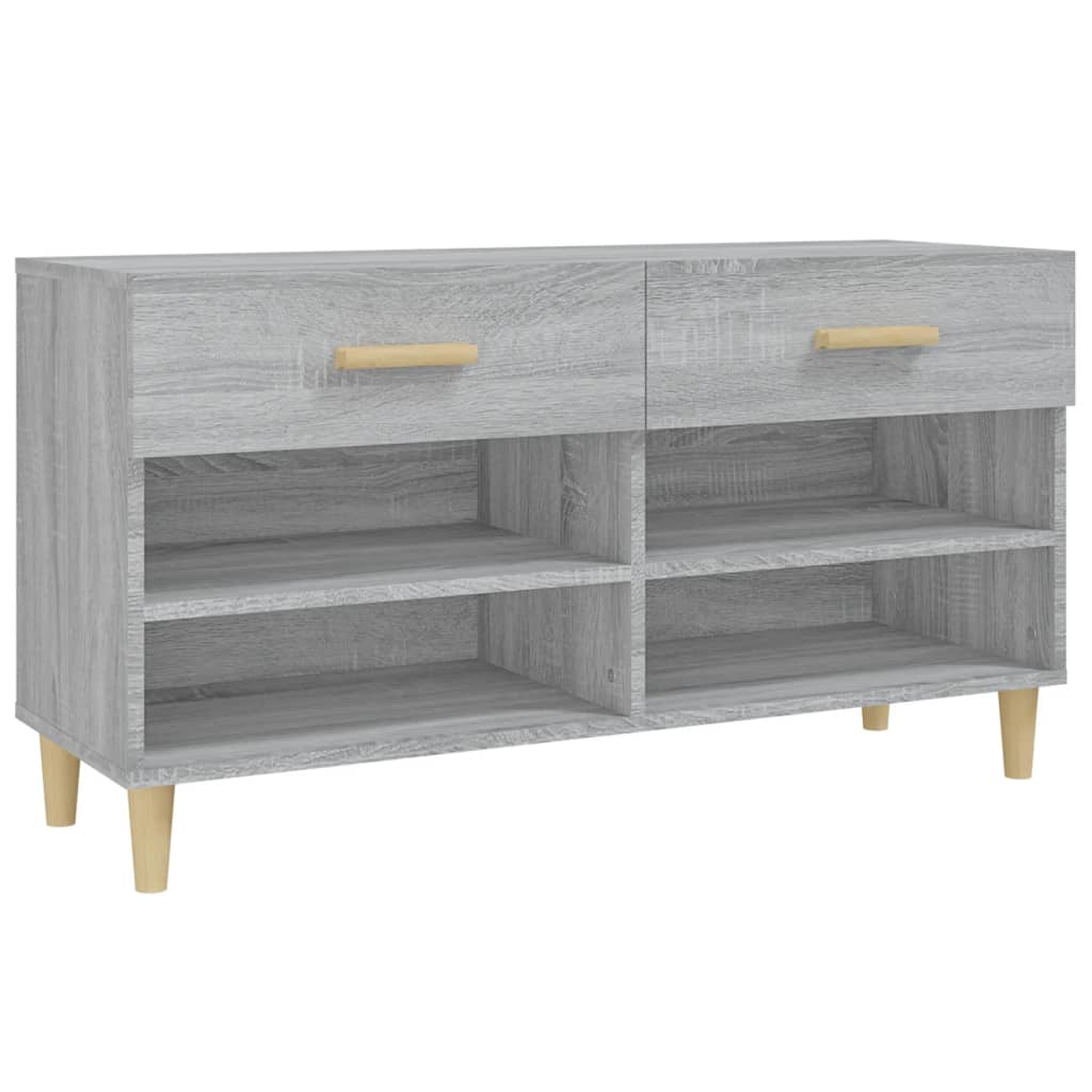 Schuhschrank Weiß 102x35x55 cm Holzwerkstoff