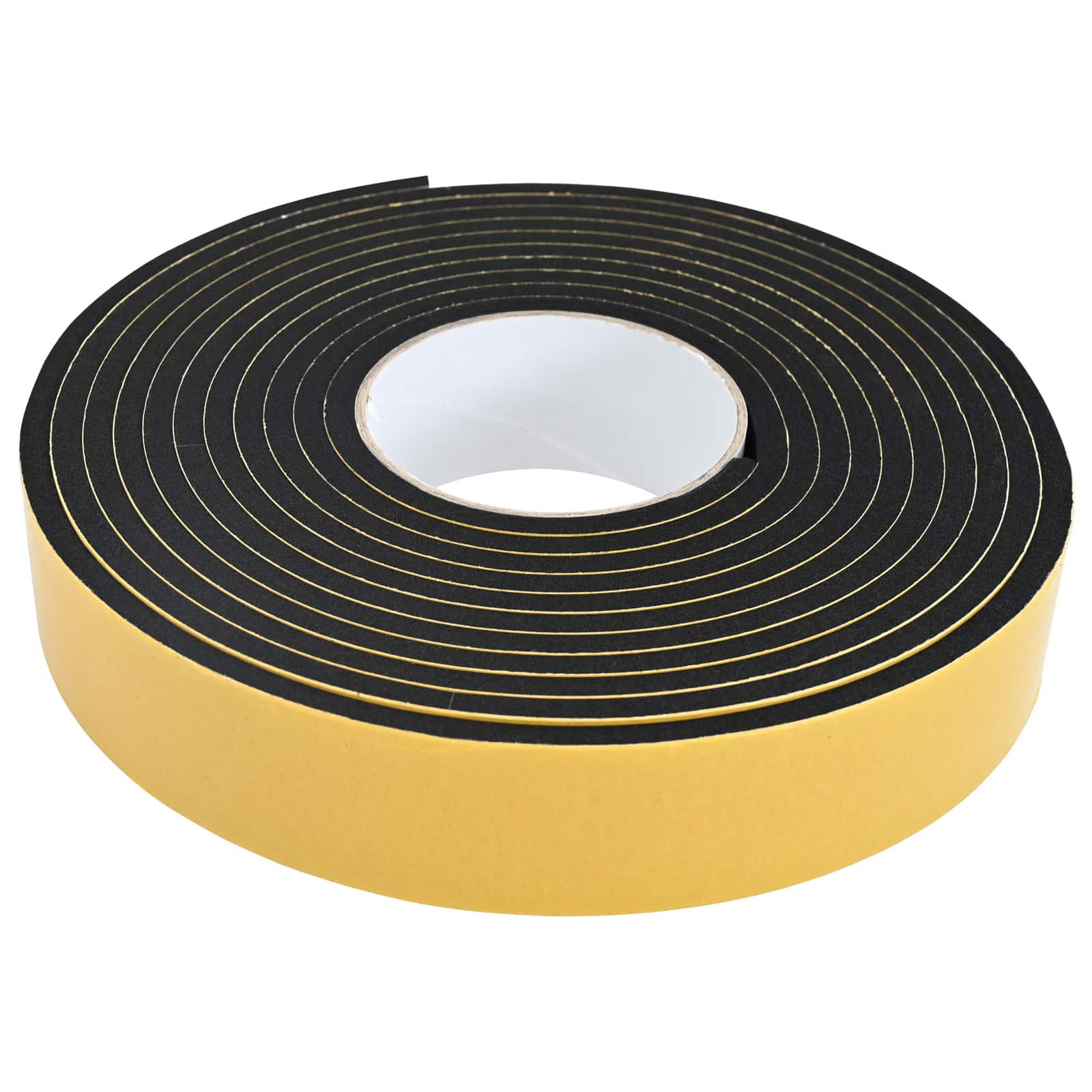 Selbstklebendes Schaumstoffband Schwarz 10mm x 10m CR-Schaum