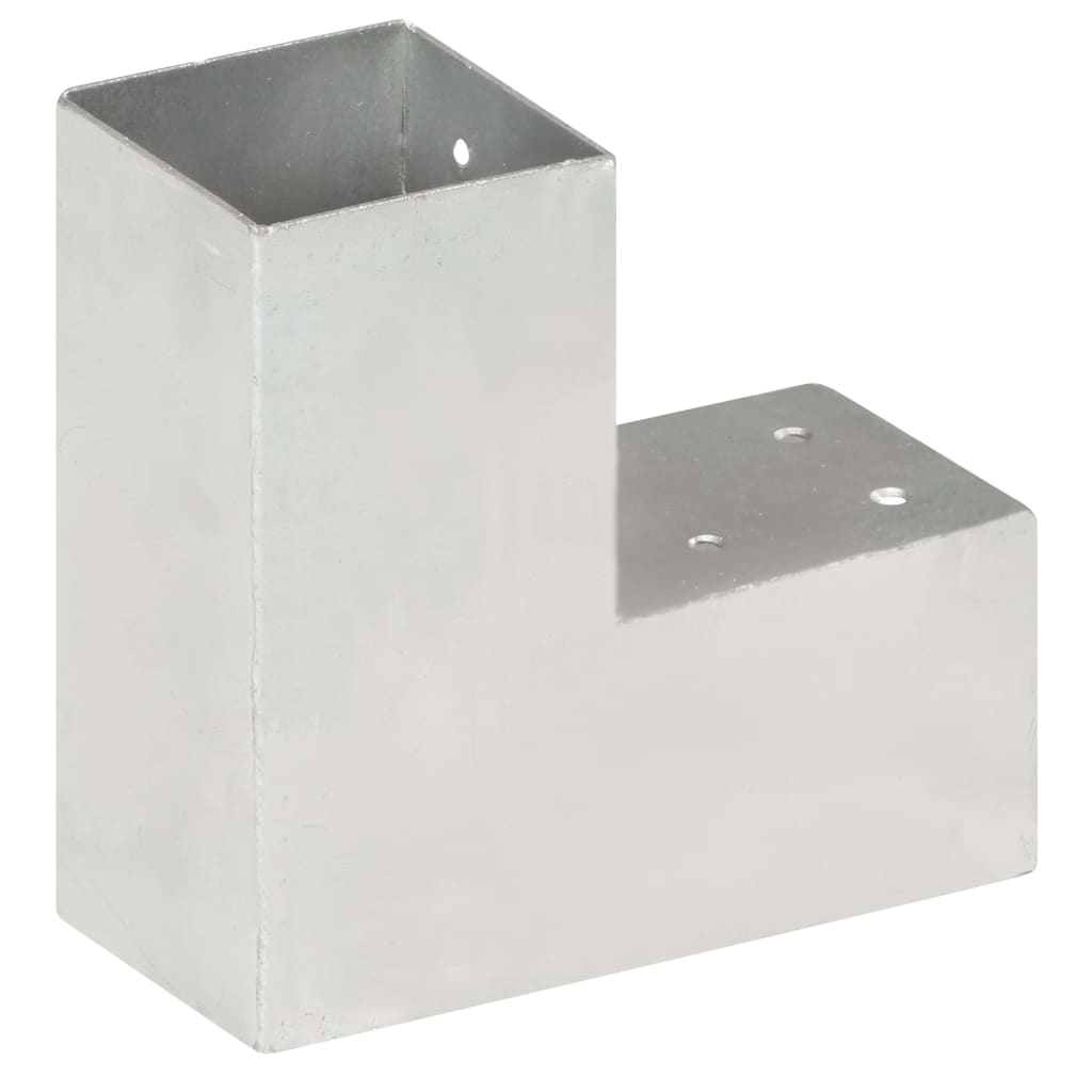 Pfostenverbinder L-Form Verzinktes Metall 71 x 71 mm