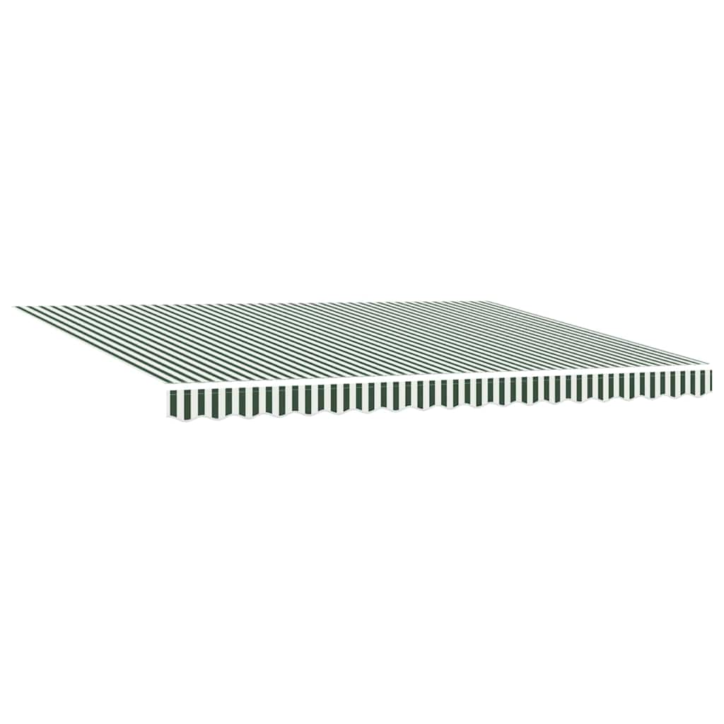 Markise Manuell Einziehbar mit LED 300x250 cm Blau und Weiß