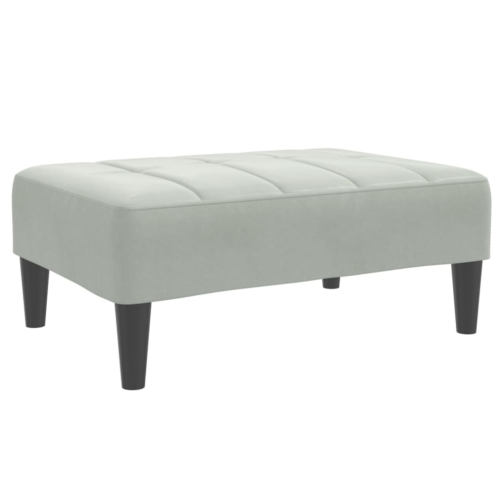 Fußhocker Blau 77x55x31 cm Samt