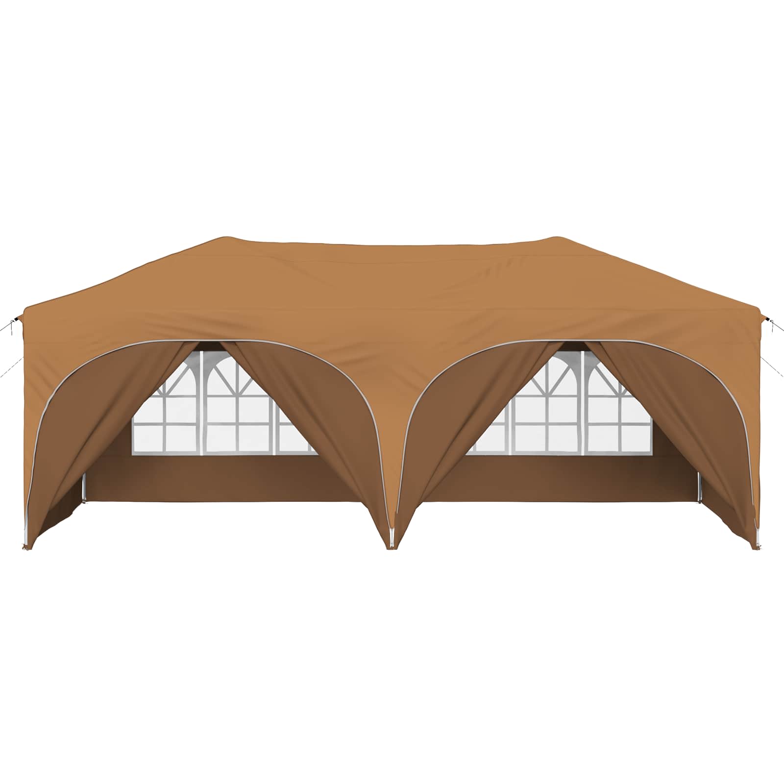 Pop-up Partyzelt 575 x 288 x 245 cm Creme Oxford-Stoff