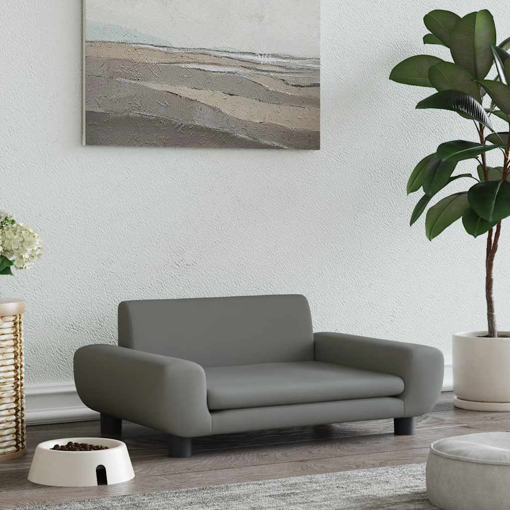 Hundebett Blau 100x54x33 cm Samt