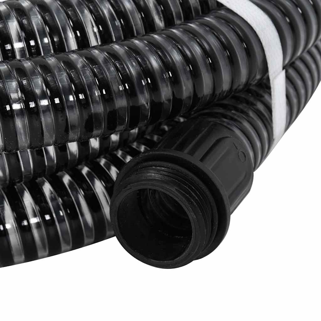 Saugschlauch mit Messing-Anschlüssen Grün 1,1" 3 m PVC
