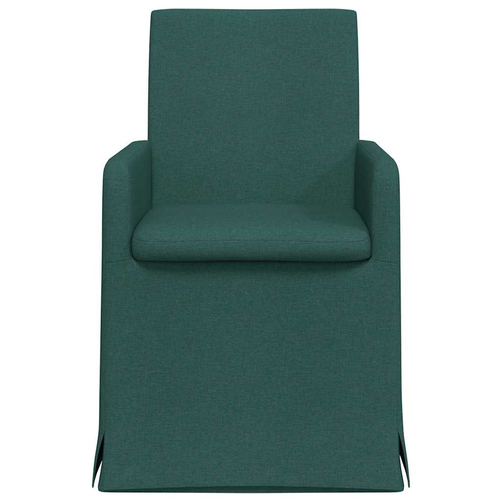 Esszimmerstühle 2 pcs Hellgrau 57 x 67 x 95 cm Stoff