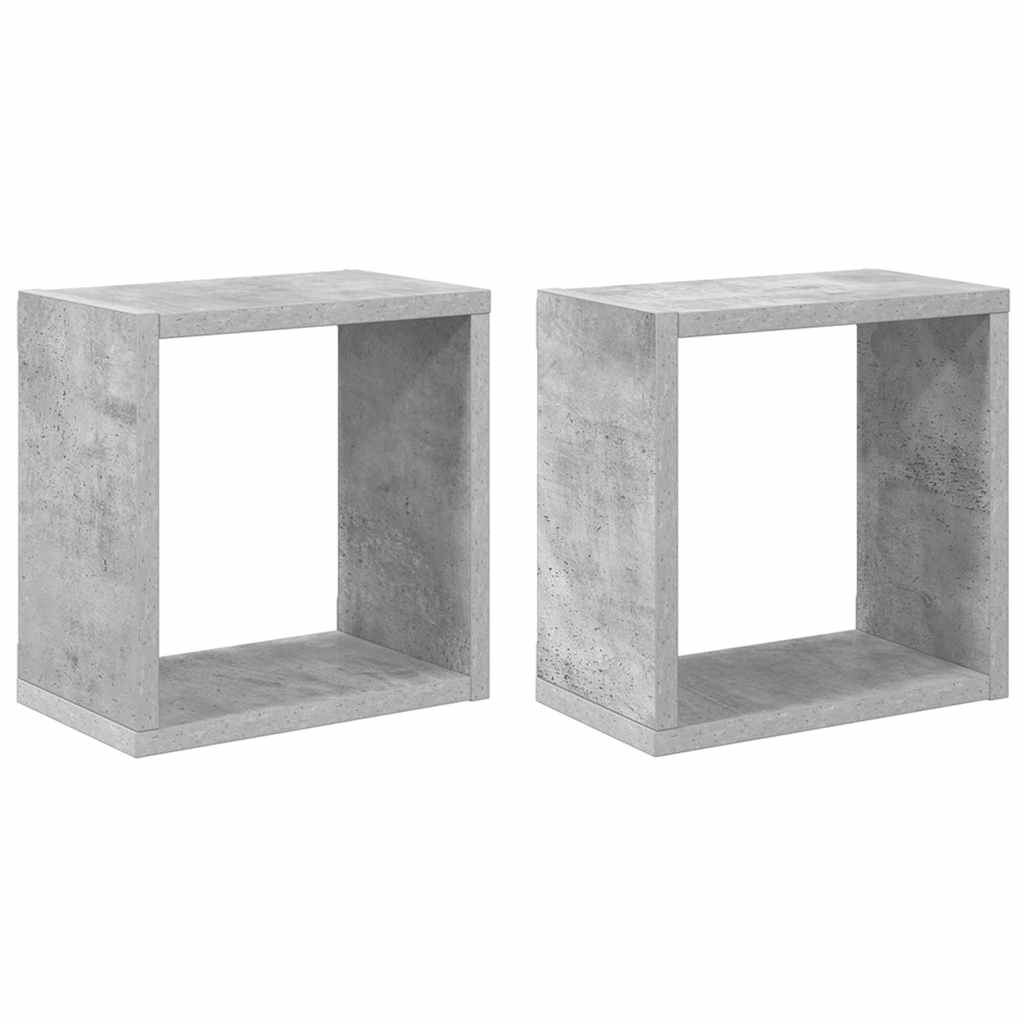 Würfelregale 2 Stk. Weiß 30x15x30 cm