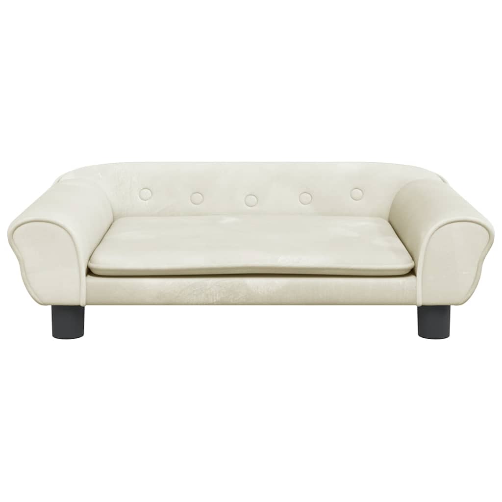 Kindersofa Blau 100x50x26 cm Samt