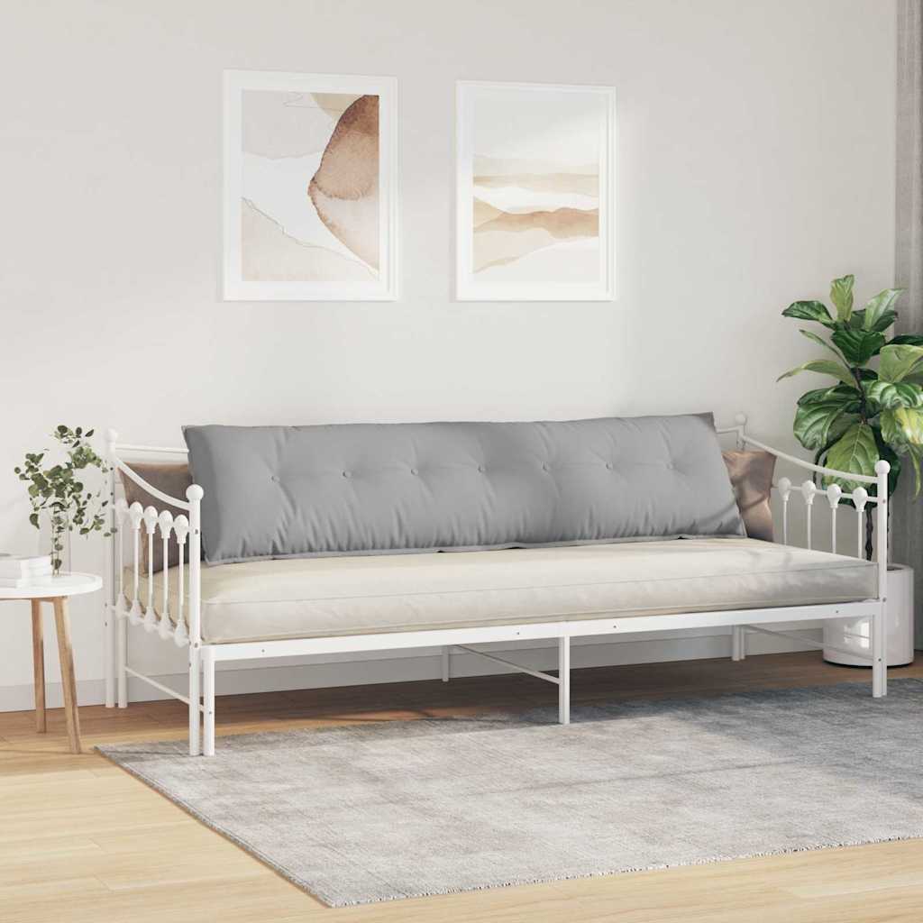 Rückenkissen Hellgrau 50 x 19 x 45 cm Stoff