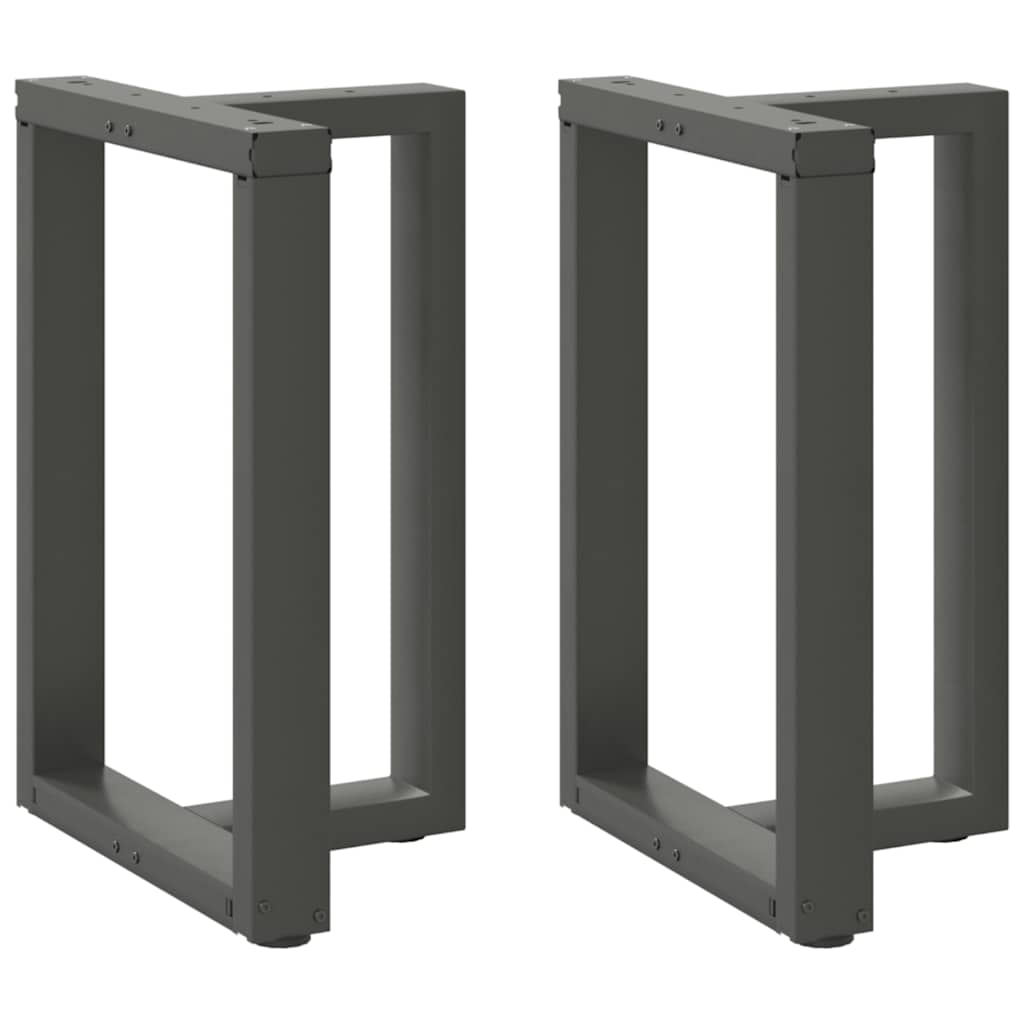 Couchtischbeine T-Form 2 Stk. Schwarz 30x25x(30-31) cm Stahl