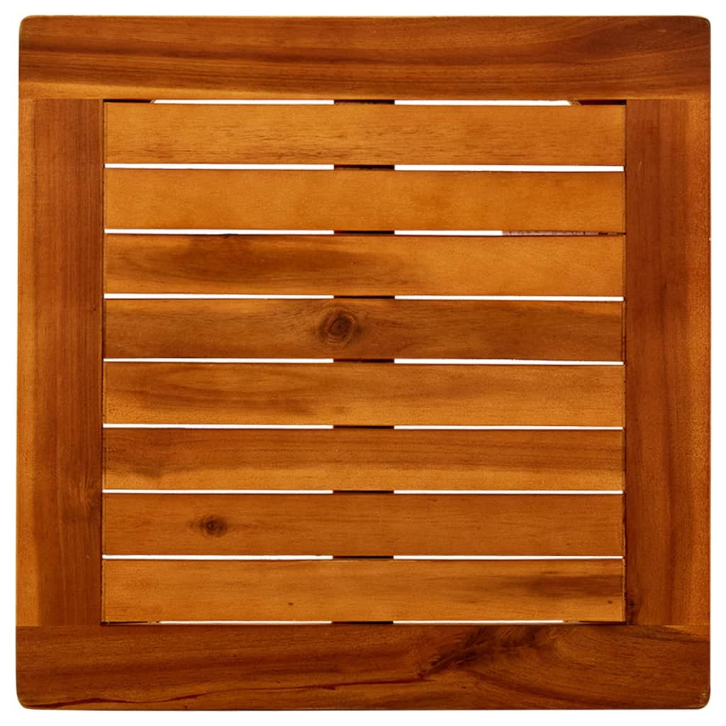 Couchtisch Helles Akazienholz 45 x 45 x 36 cm Massivholz Akazie