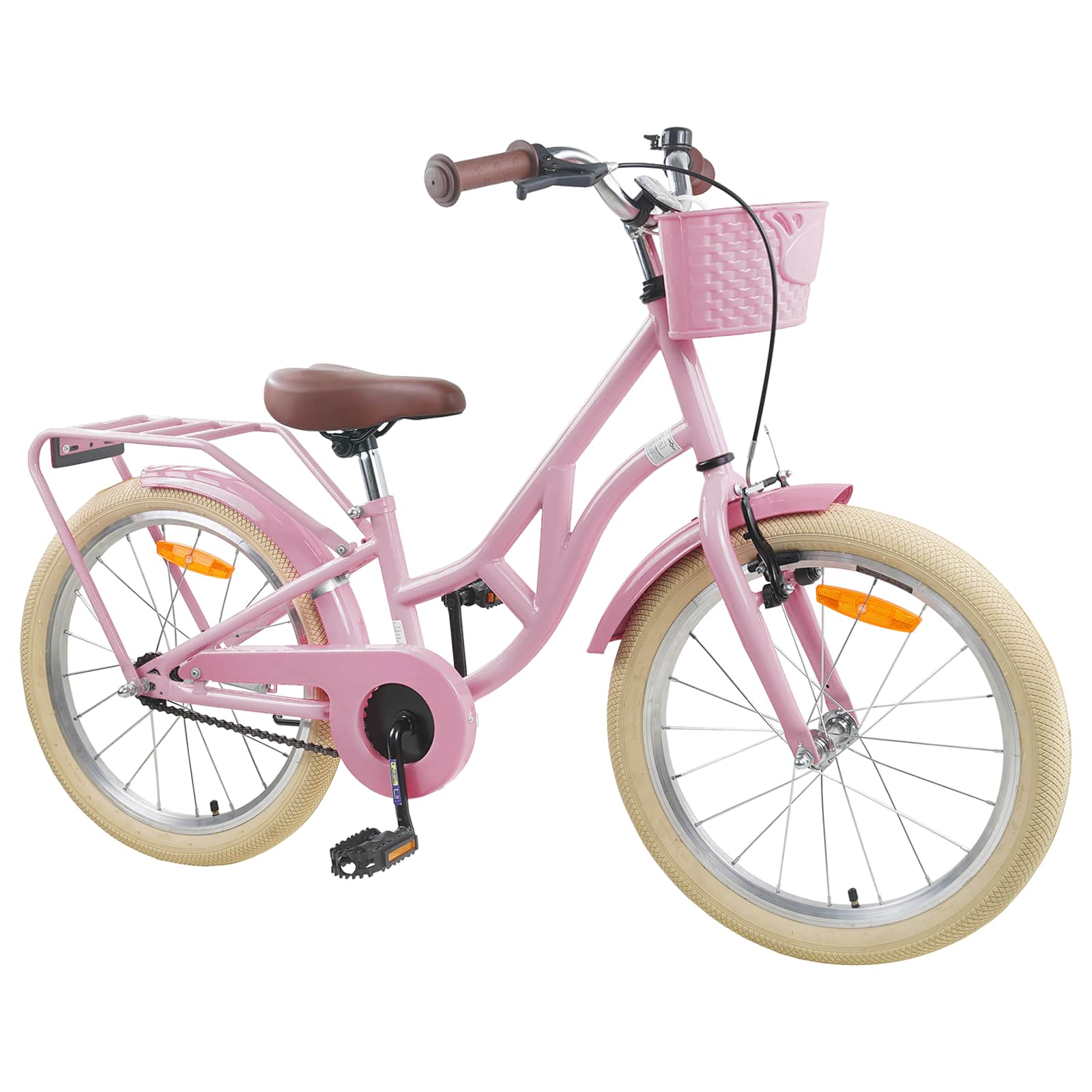 Kinderfahrrad 20 Zoll für 6-11 Jahre alt Schwarz