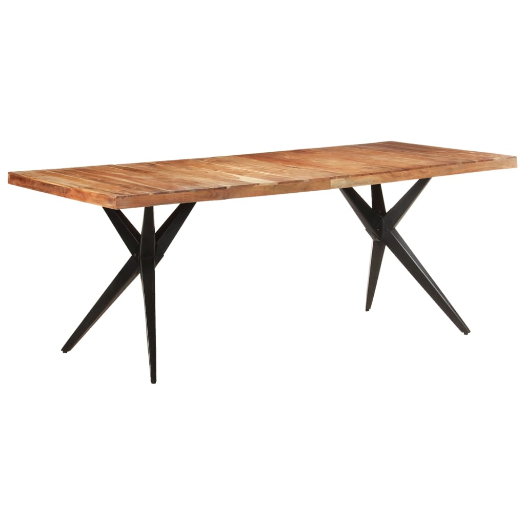 Esstisch 160x80x76 cm Massivholz Akazie