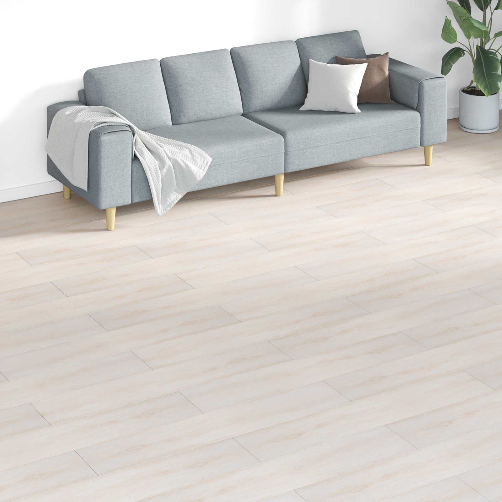 Bodenplanken 18 pcs Walnussbraun 5,26 m² PVC