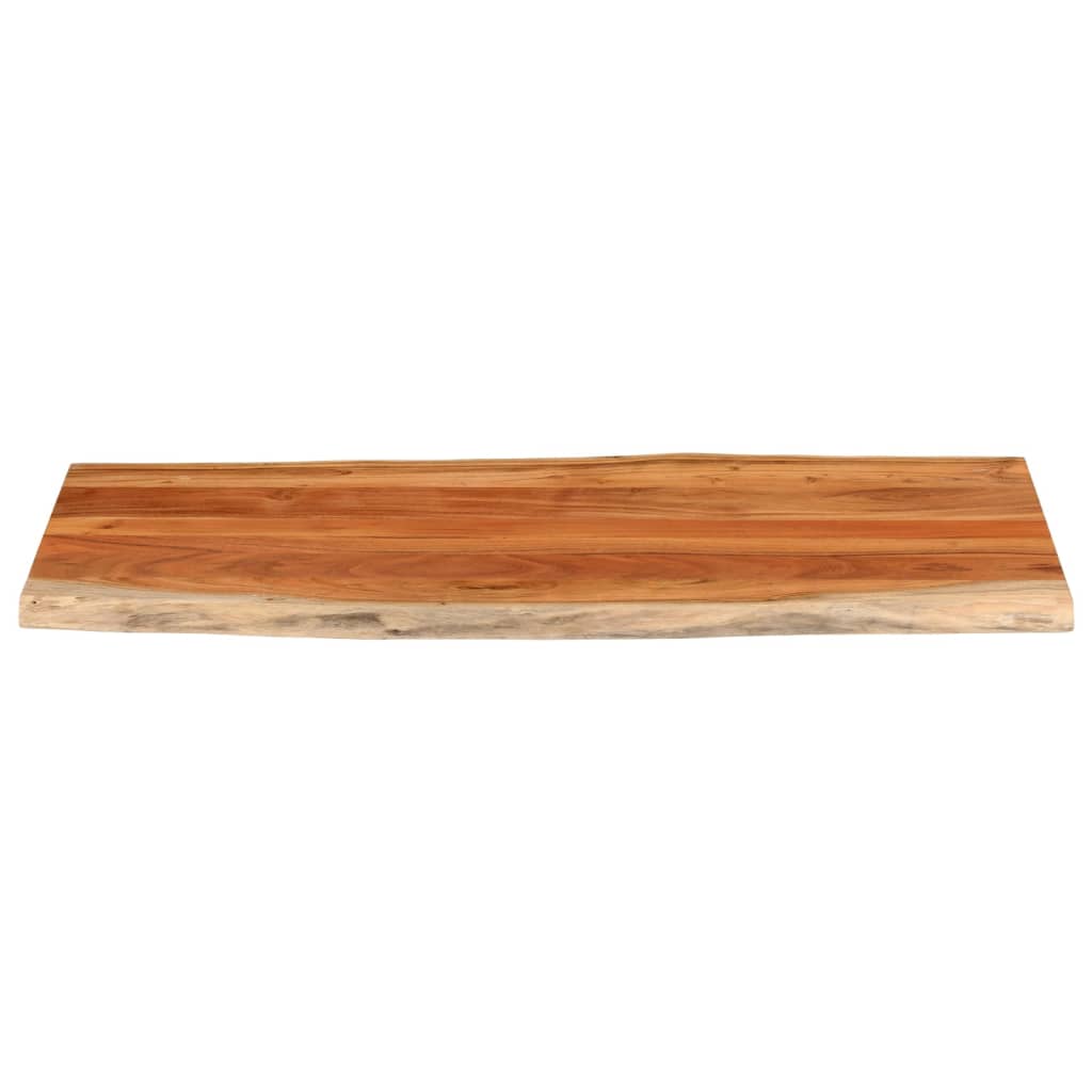 Tischplatte 40x40x2,5 cm Rechteckig Massivholz Akazie Baumkante