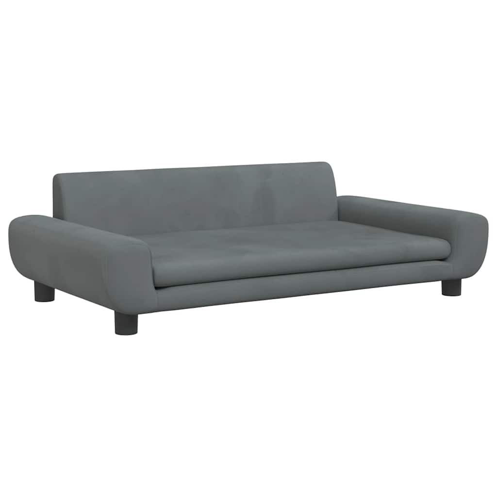 Hundebett Blau 100x54x33 cm Samt