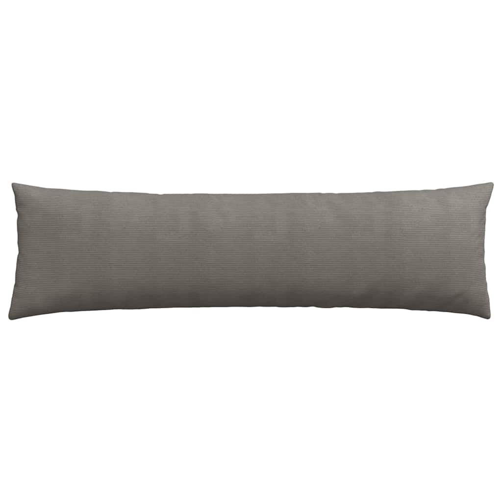 Sofakissen 2 Stück Hellgrau 50 x 30 cm Cordstoff