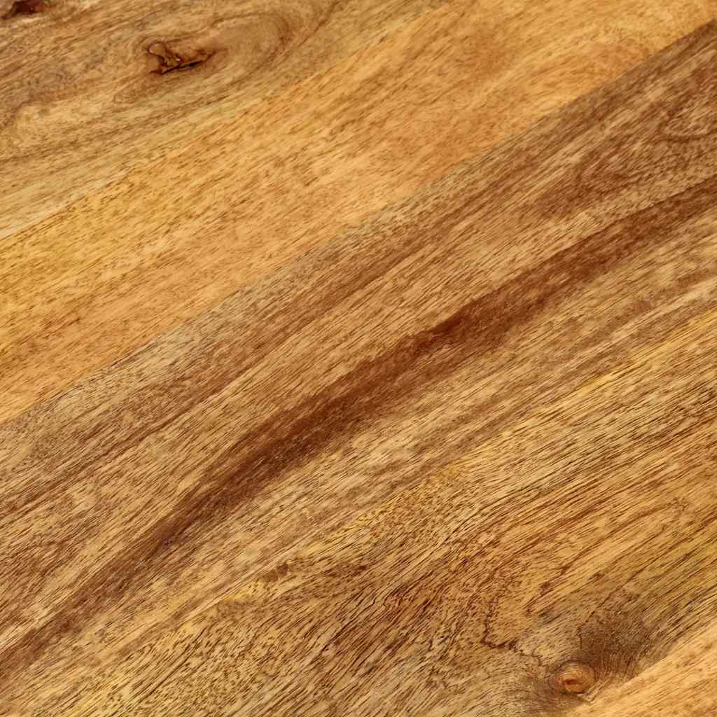 Tischplatte 110x40x2,5 cm Oval Massivholz Mango