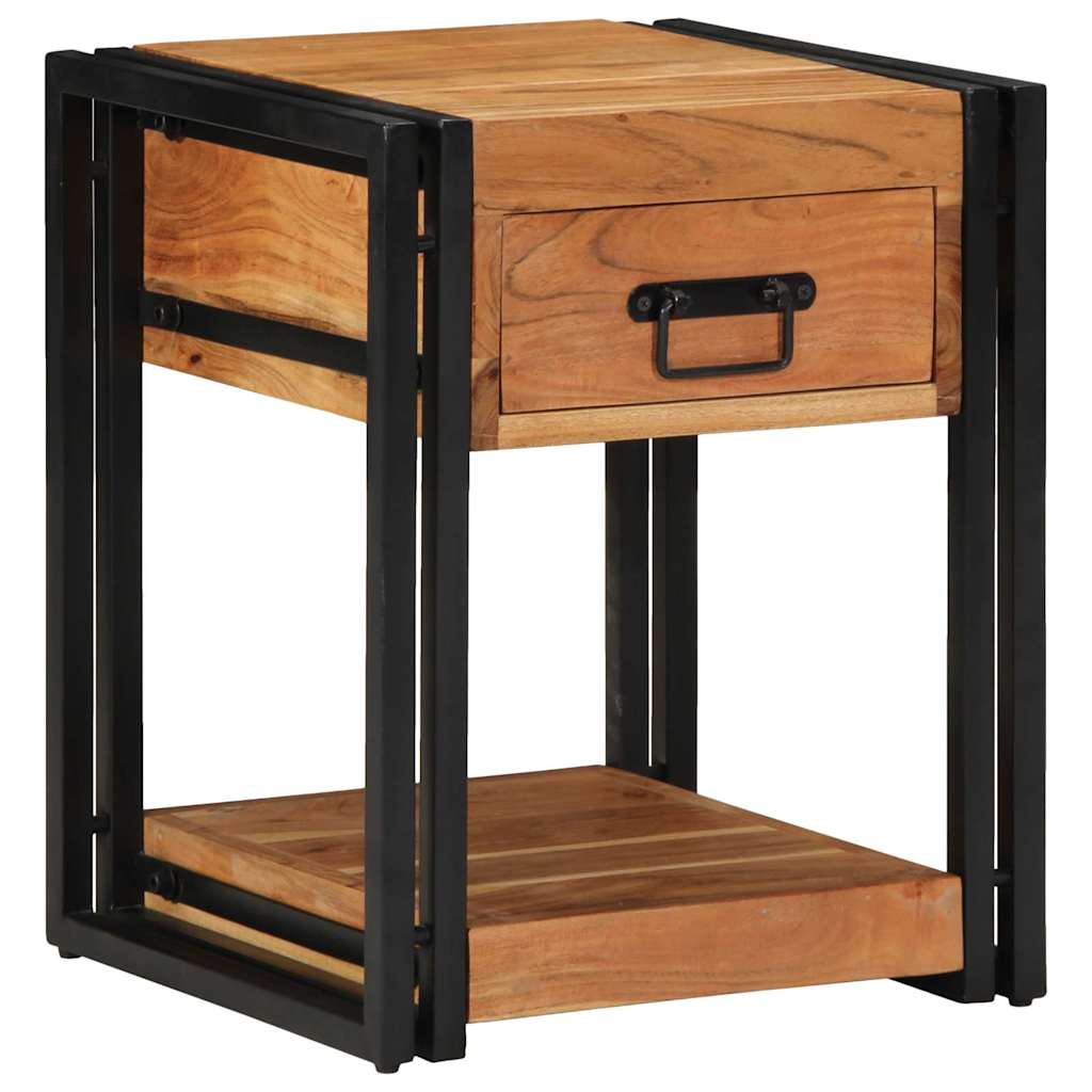 Nachttisch 40 x 35 x 50 cm Massives upgecyceltes Holz