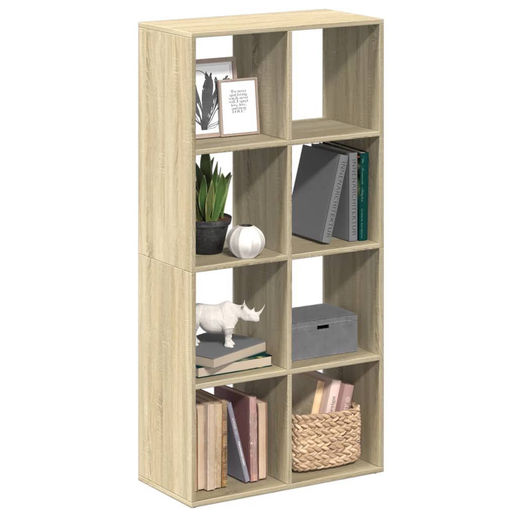 Bücherregal Weiß 137,5x29x137,5 cm Holzwerkstoff