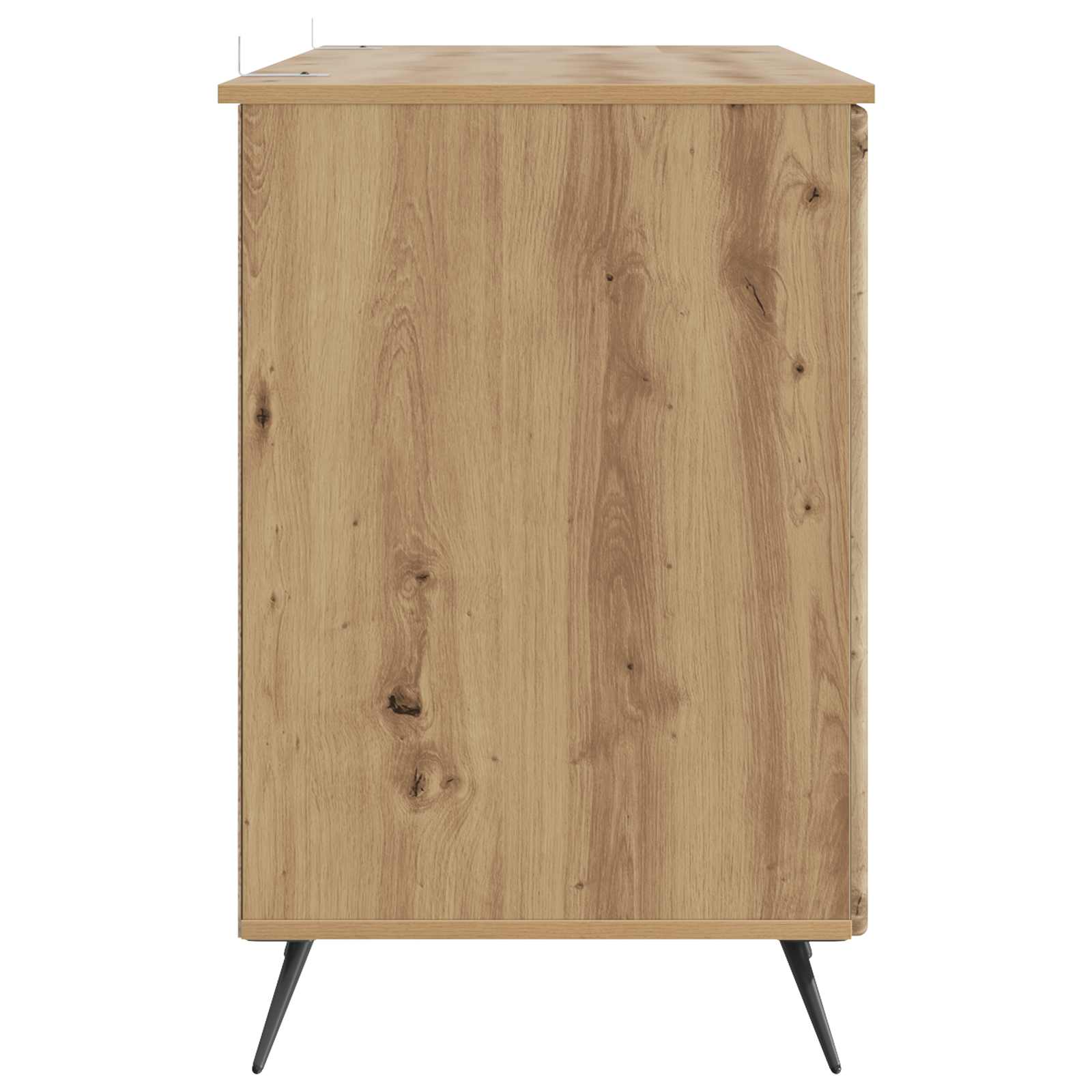 Schreibtisch mit Regal Schwarz 142,5 x 50 x 75 cm Holzwerkstoff
