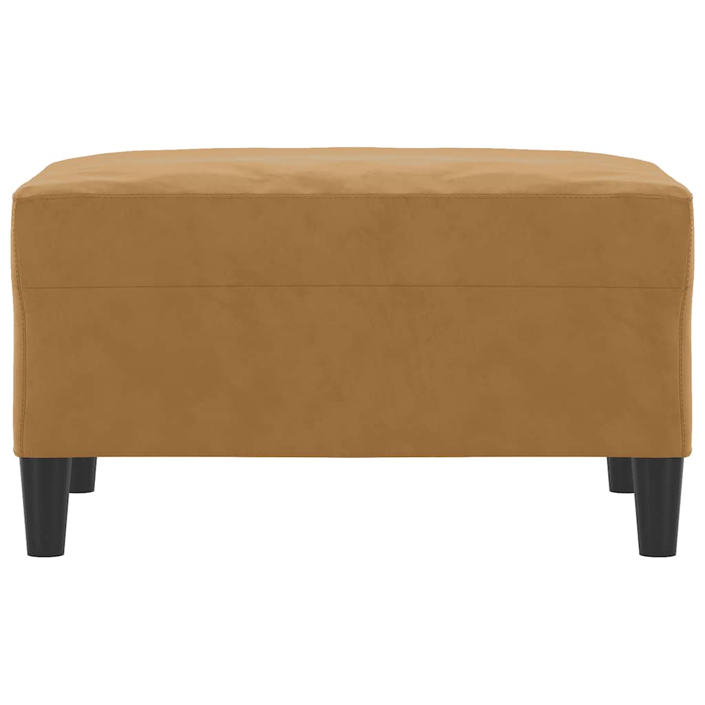 Fußhocker Hellgrau 60x50x41 cm Samt