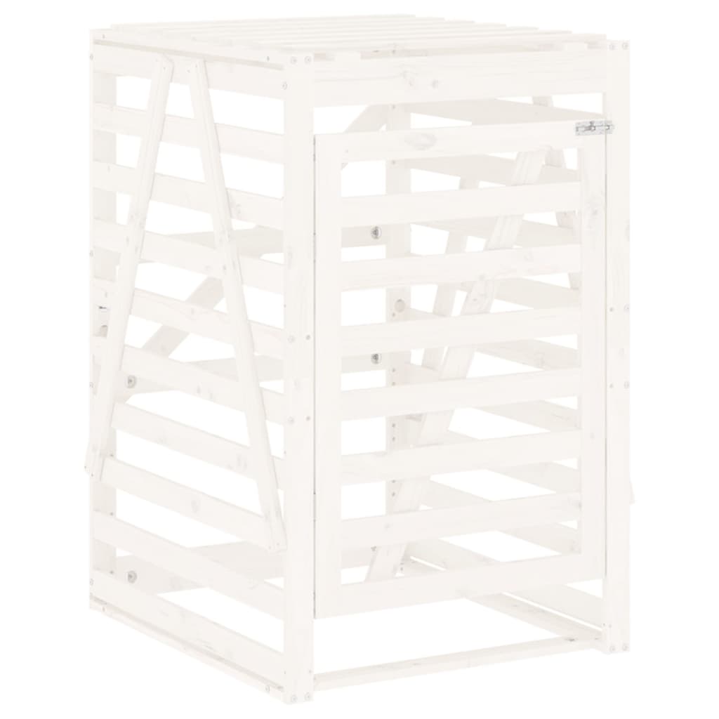 Mülltonnenbox 84x90x128,5 cm Massivholz Kiefer