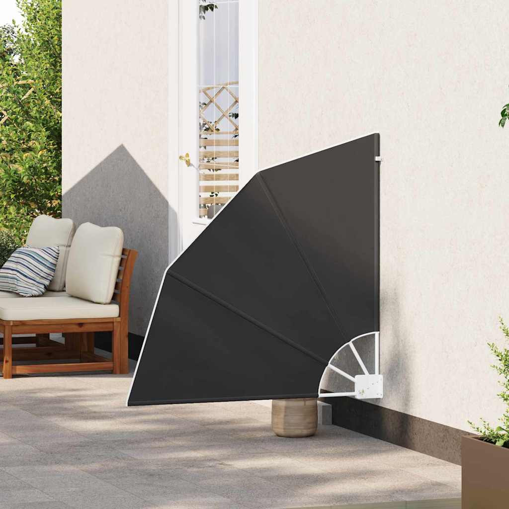 Faltbarer Balkonfächer Grau 210×210 cm