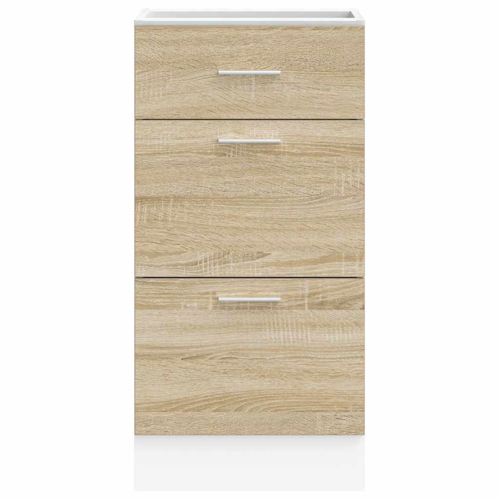 Unterschrank Lyon Weiß 60x46x81,5 cm Holzwerkstoff