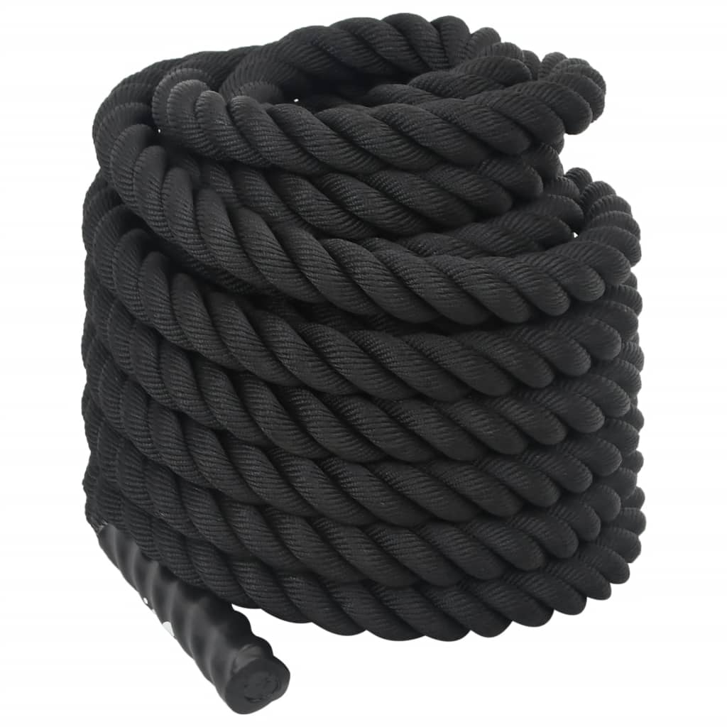 Battle Rope Schwarz 6 m 4,5 kg Polyester